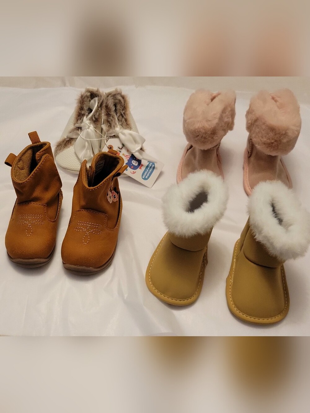 Kids Cozy Boots - Comfortable Winter Shoes Lot Of 4